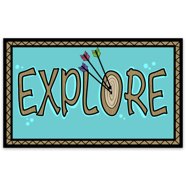 Explore v.Arrow Sticker - GZila Designs