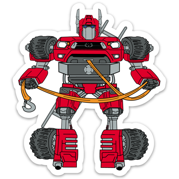 GZila Designs, Robot 4Runner Sticker