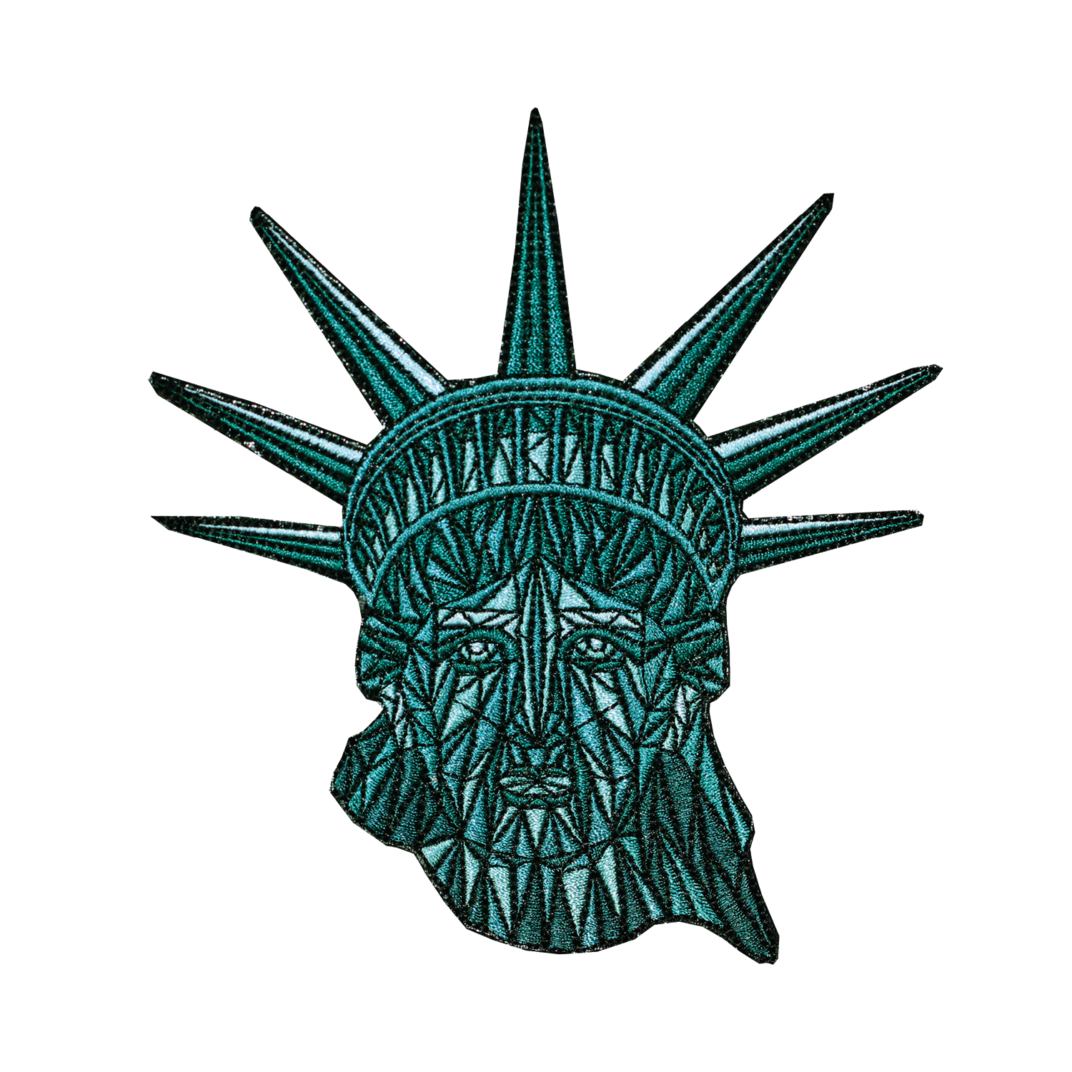 statue of liberty head outline